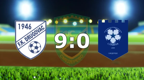 Druga gradska liga Smederevo: Drugovac ubedljiv protiv OFK Slavije, Druga gradska liga Smederevo