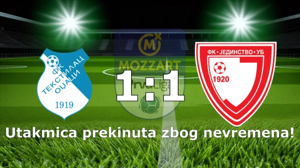 Prekinuta utakmica Prve lige Srbije u Odžacima zbog jakog nevremena, Mozzart Bet Prva liga Srbije